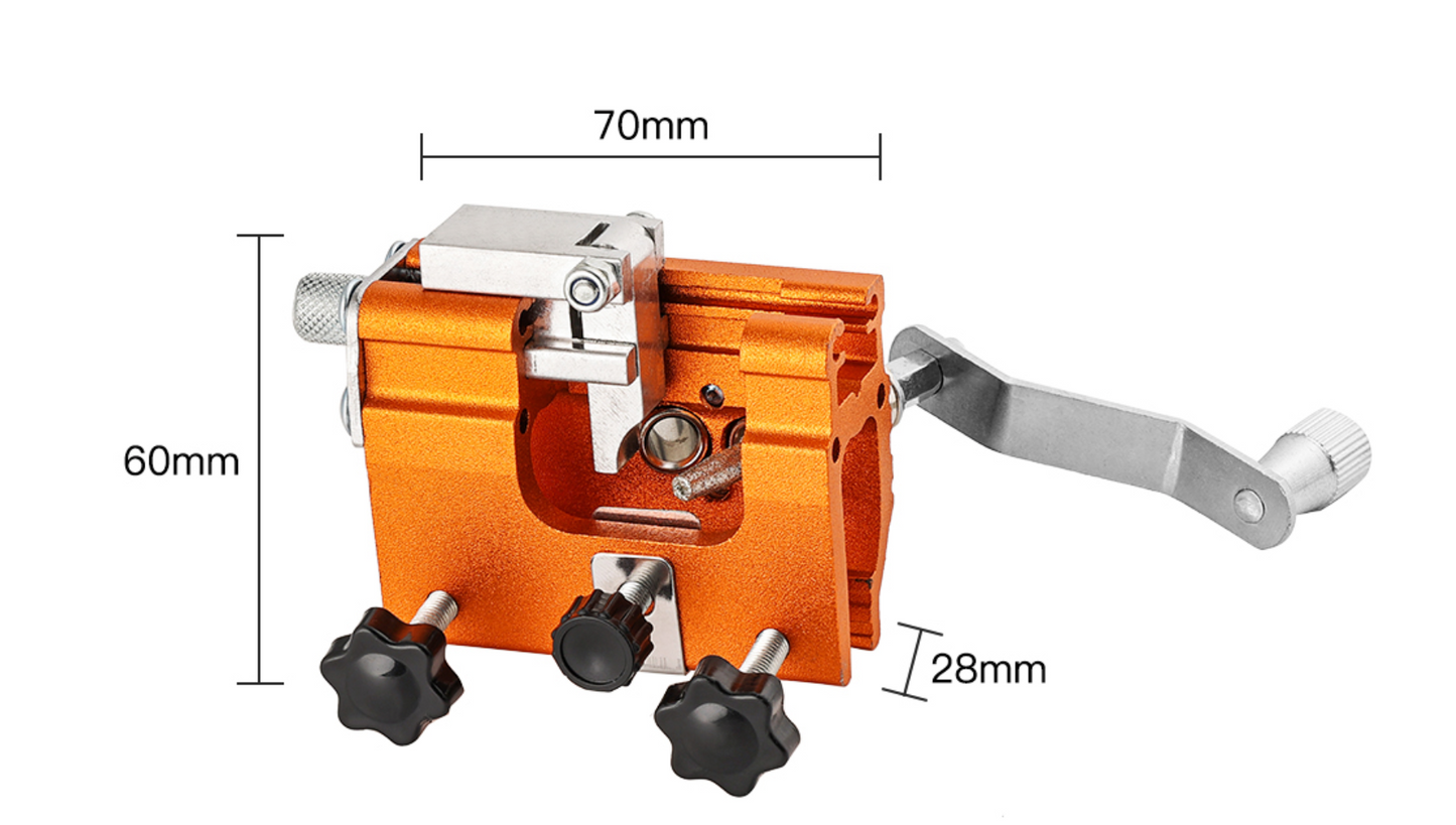 Nešiojamas grandininio pjūklo galąstuvas