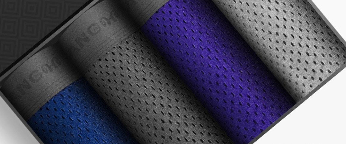 Kvėpuojantys vyriški apatiniai (4 vnt.)