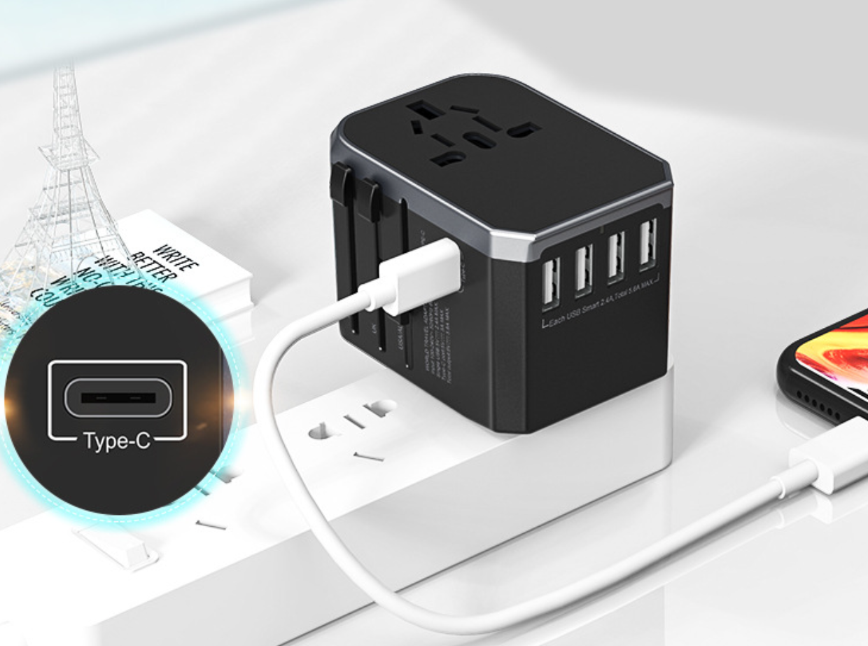 Universalus kelioninins USB adapteris