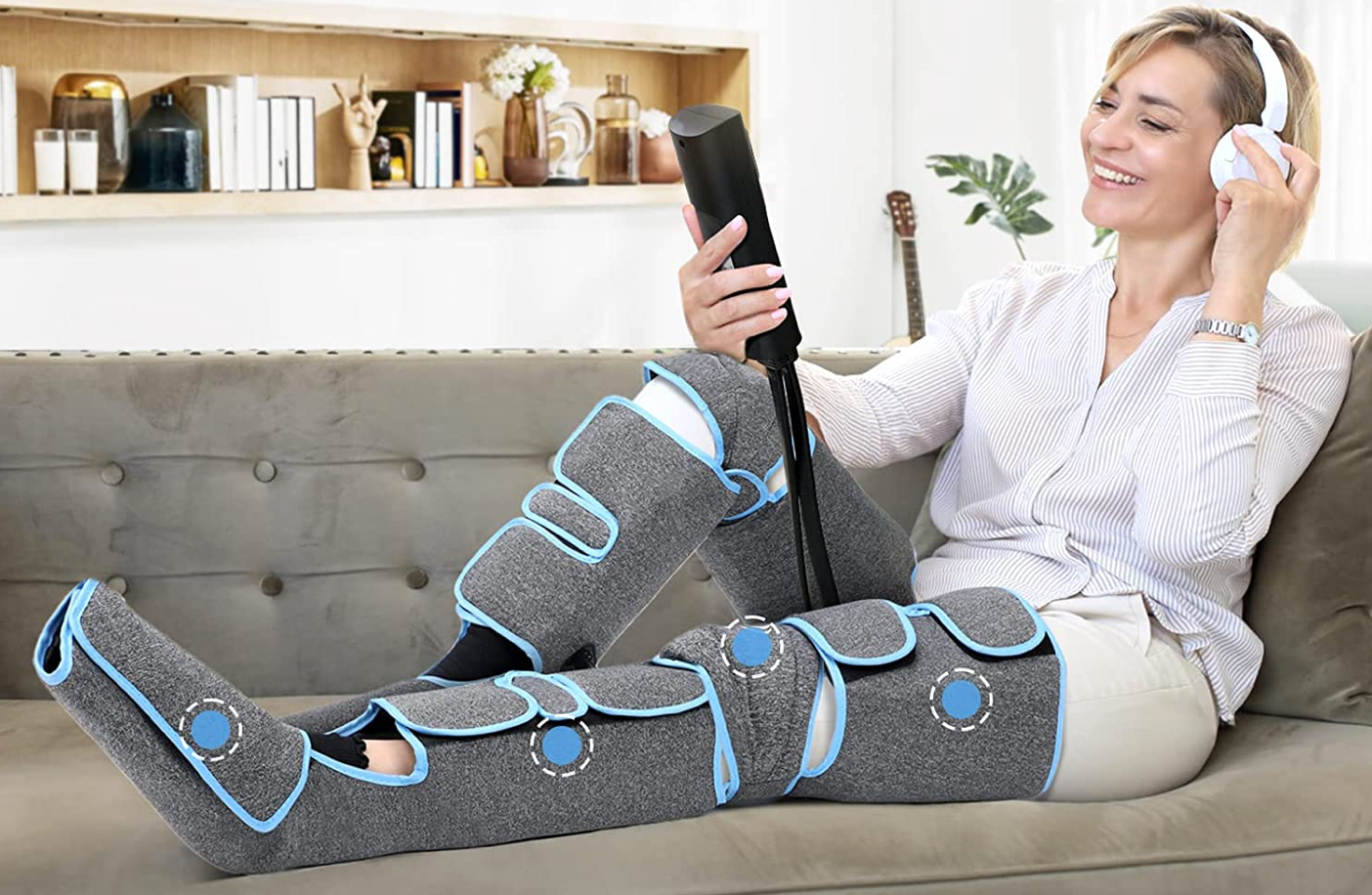 Šildantis kojų masažuoklis