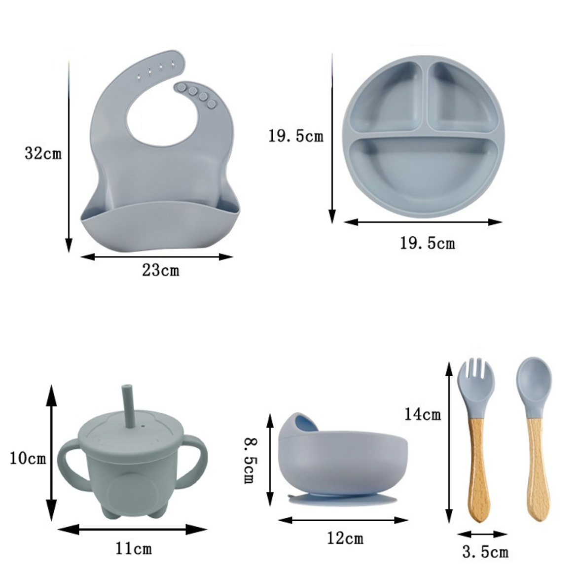 Silikoninis indų rinkinys kūdikiams