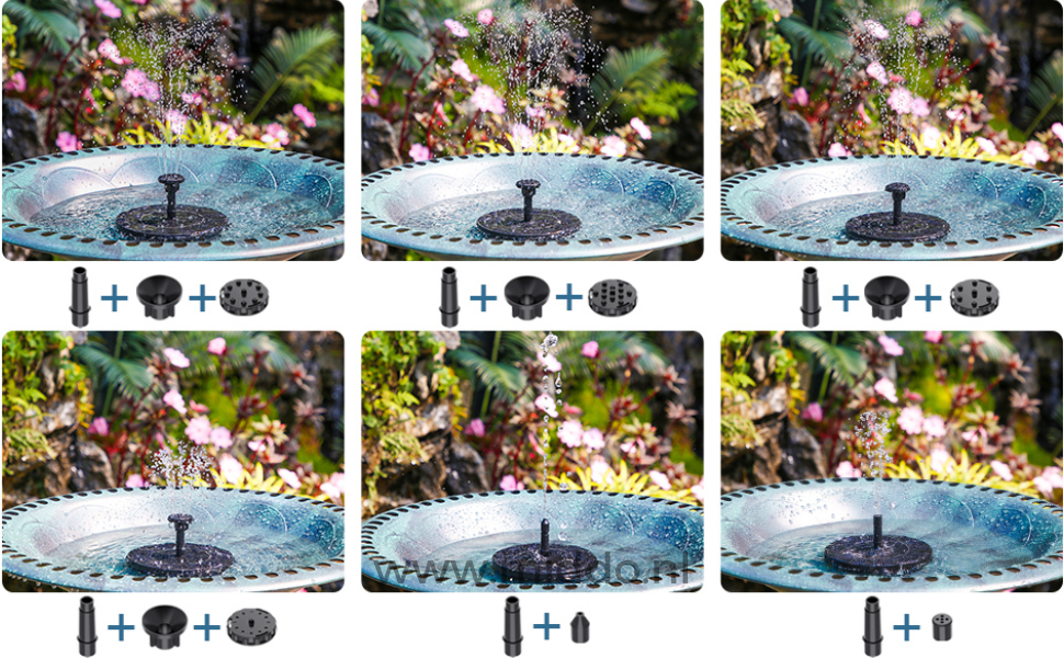 Ekologiškas saulės energijos varomas fontanas jūsų sodui