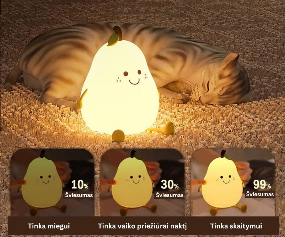 Naktinė LED lemputė - kriaušė