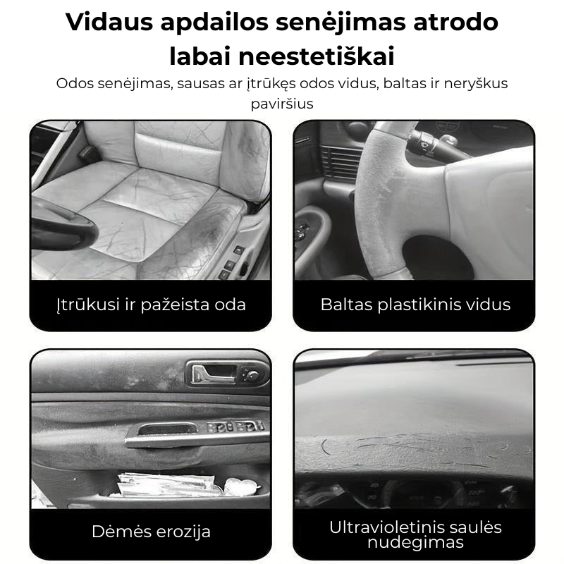 Odinių automobilių sėdynių priežiūros tepalas