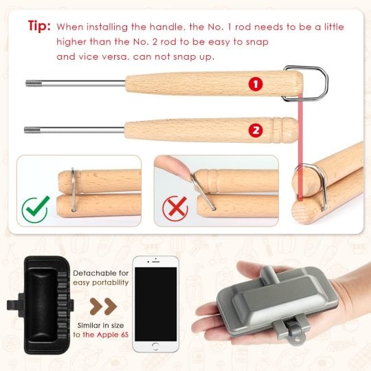 Belaidė sumuštinių keptuvė