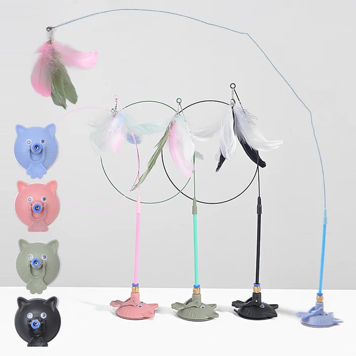 Kačių žaislas su plunksna