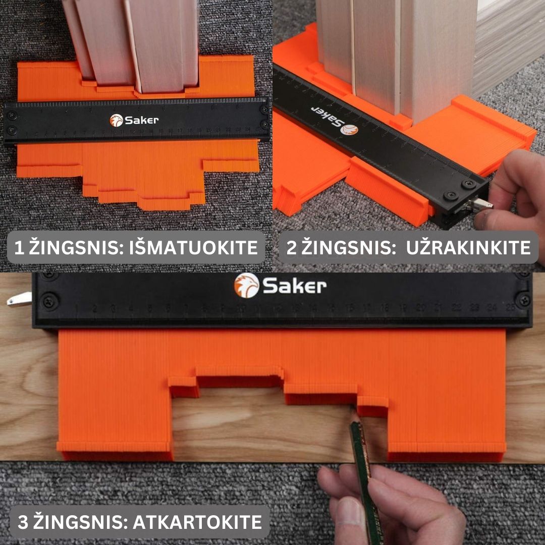 \Saker\" Kontūrinė liniuotė"