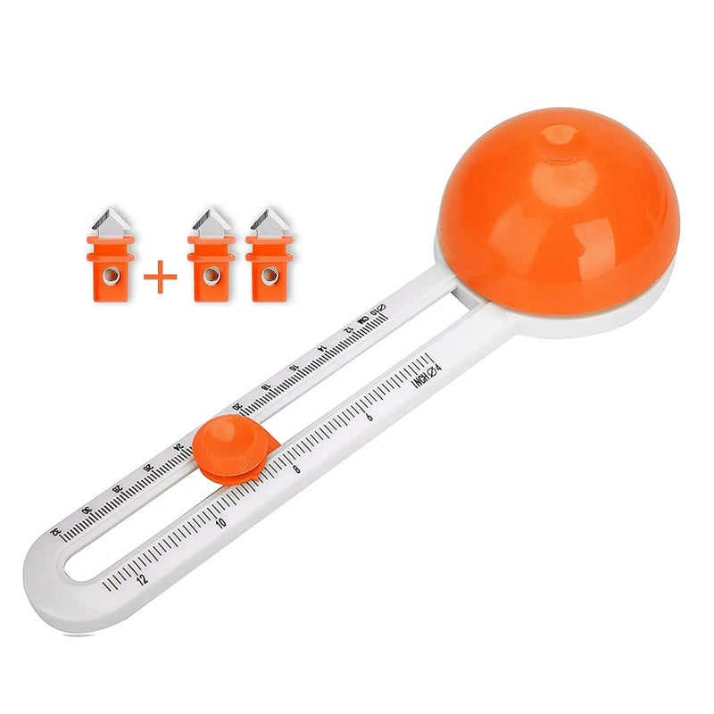 Plastikinis apskritimų pjaustymo peiliukas