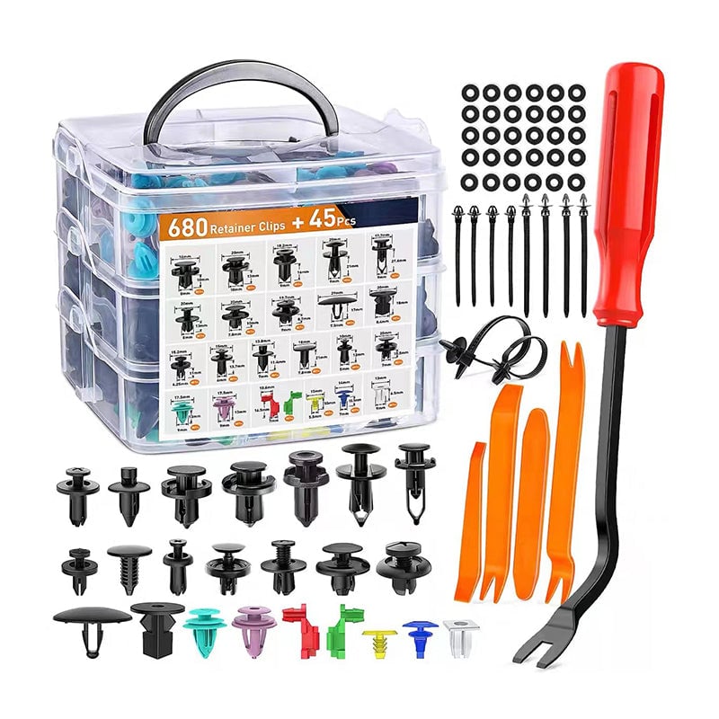 Spaustukų rinkinys automobiliui (725 vnt.)