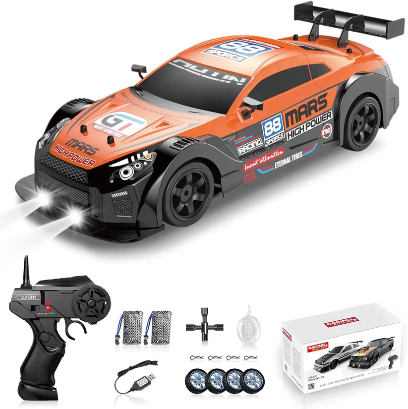 RC Drift Automobilis su LED Šviesomis ir Garų Efektu