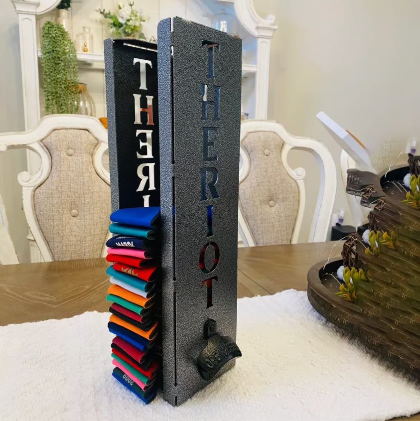 Gėrimų atidarytuvas su servetėlių laikymo talpa