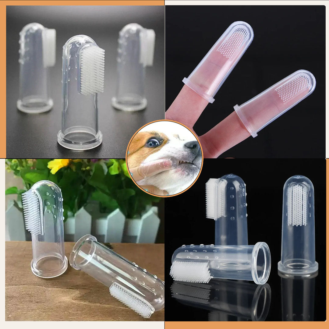 Silikoninis dantų šepetėlis - antpirštis augintiniams