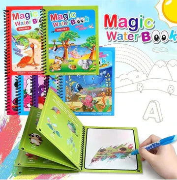 Magiška Piešimo Knyga su Vandens Pieštuku \Magic Water Book\""