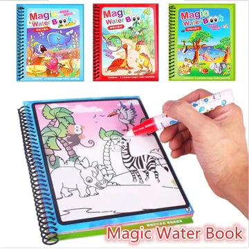 Magiška Piešimo Knyga su Vandens Pieštuku \Magic Water Book\""