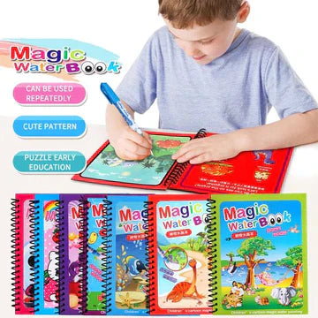 Magiška Piešimo Knyga su Vandens Pieštuku \Magic Water Book\""