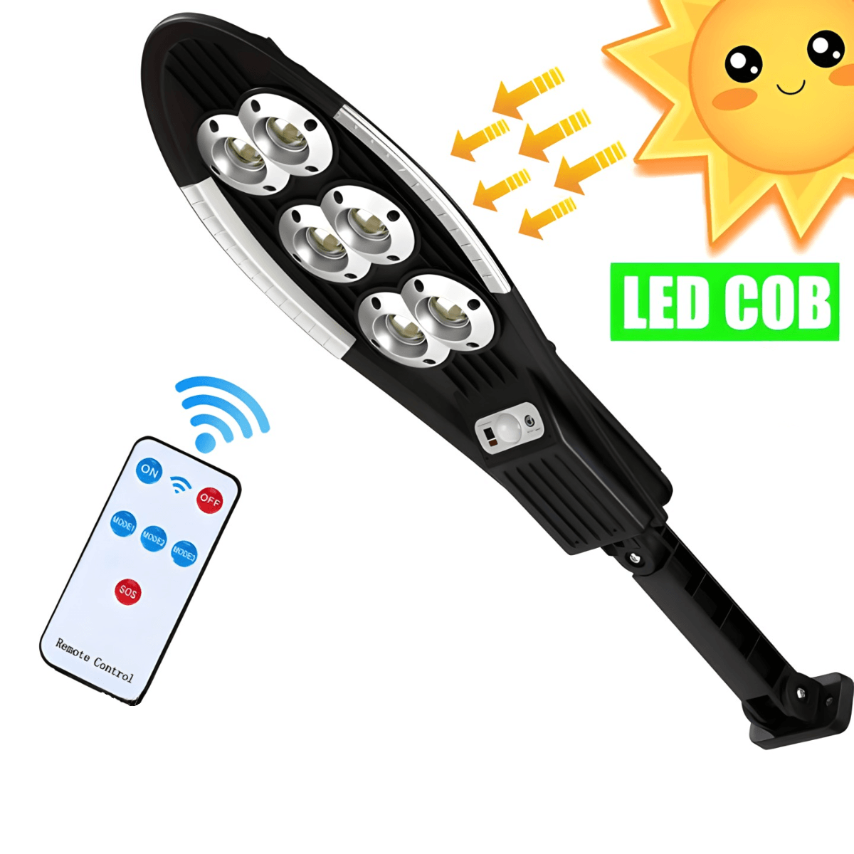 Saulės įkraunamas lauko šviestuvas