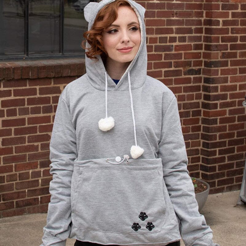 Džemperis su priekine augintinio kišene