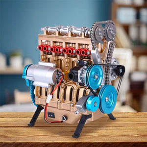 Surenkamas automobilio variklio modelis