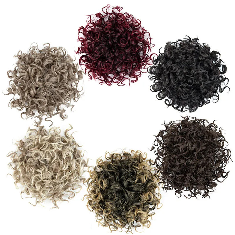 Prisegamas garbanotų plaukų kuodas