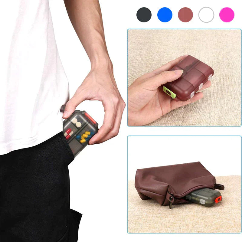 TravelMed™ - nešiojama tablečių dėžutė (2 vnt.)