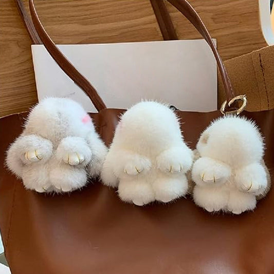 Rankų darbo raktų pakabukas - "Triušiukas"