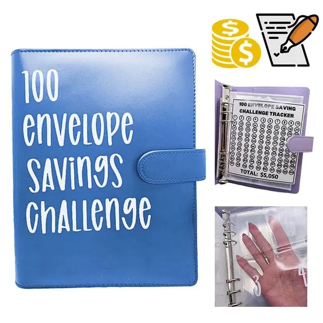 100 dienų taupymo iššūkio sąsiuvinys