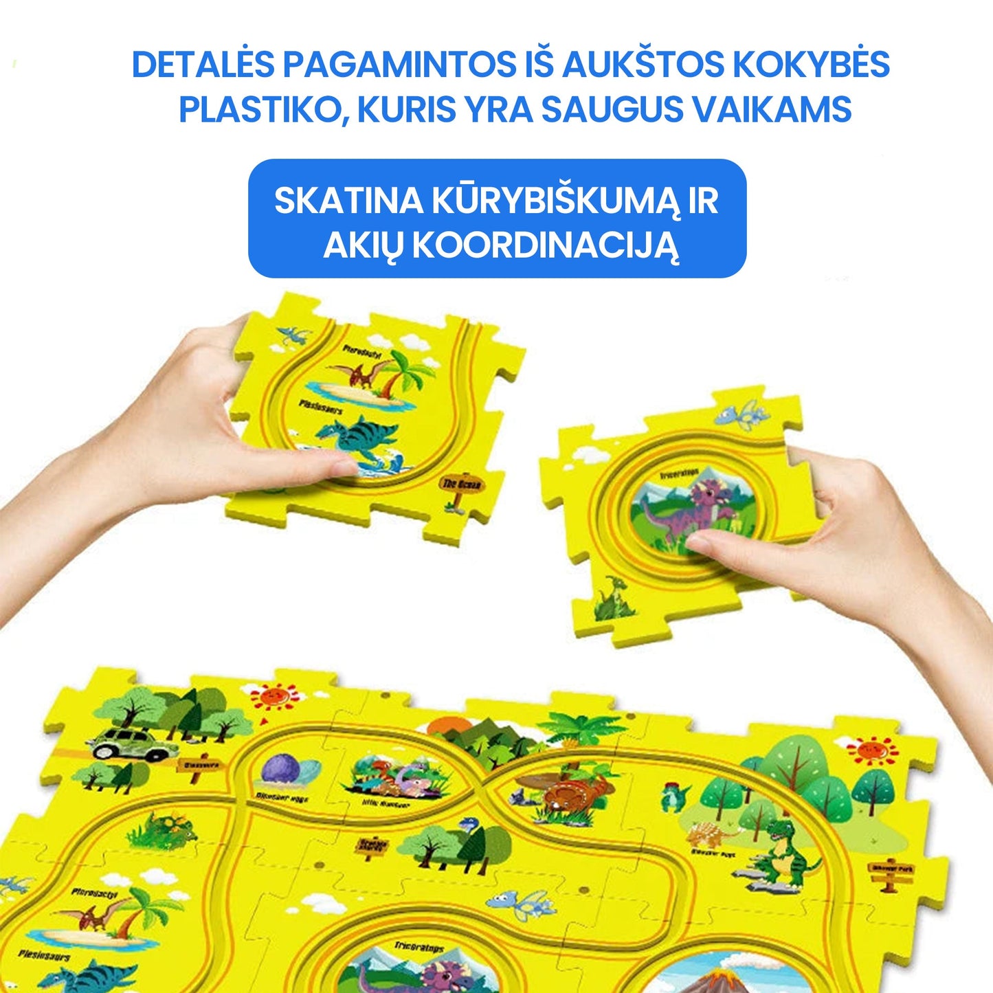 Elektrinė automoblių trasa vaikams