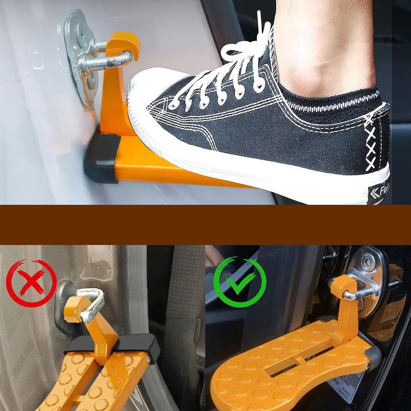 Automobilio durelių pakabinamas laiptelis