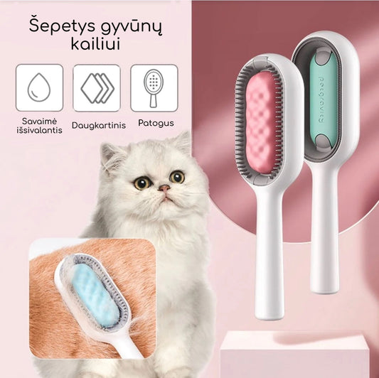 \PetGraver\" Inovatyvus šepetys augintinio kailiui šūkuoti"