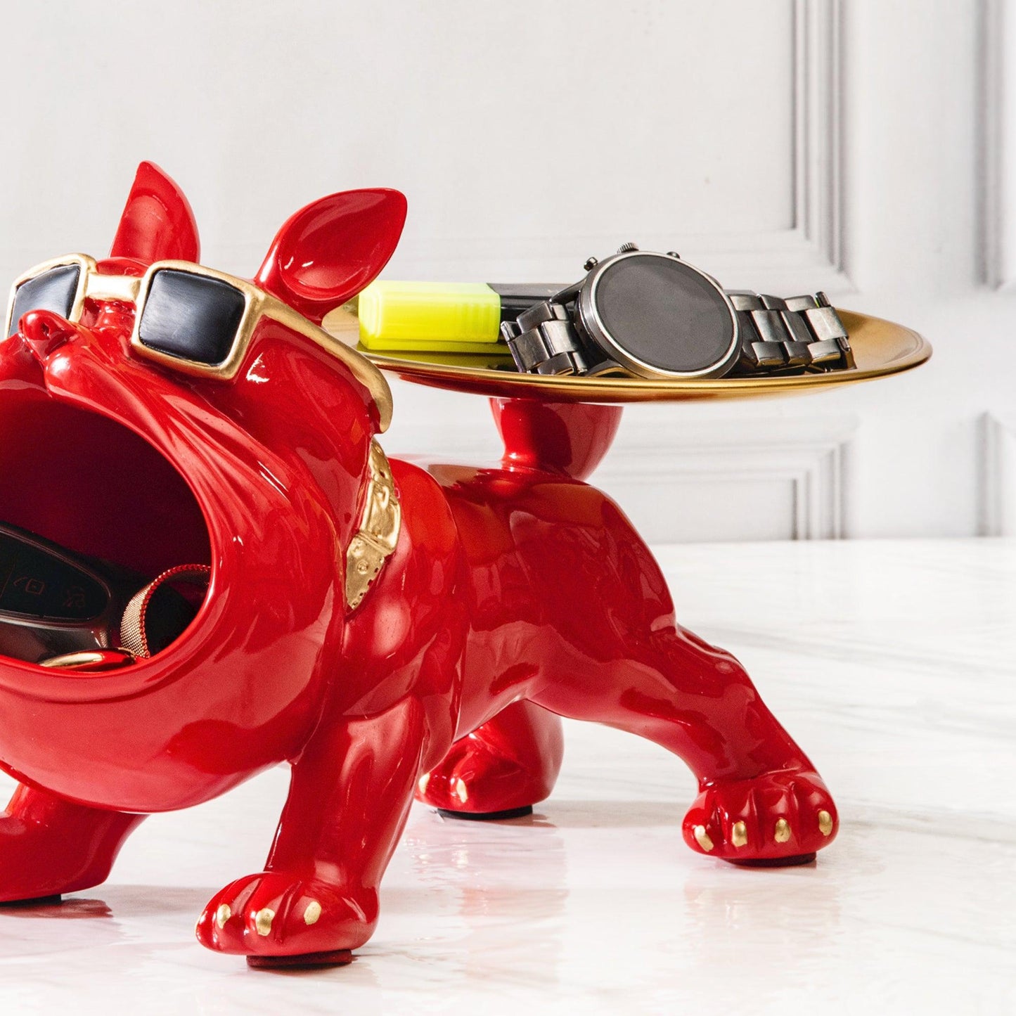 Dekoracija - daiktų padėkliukas - "Buldogas"