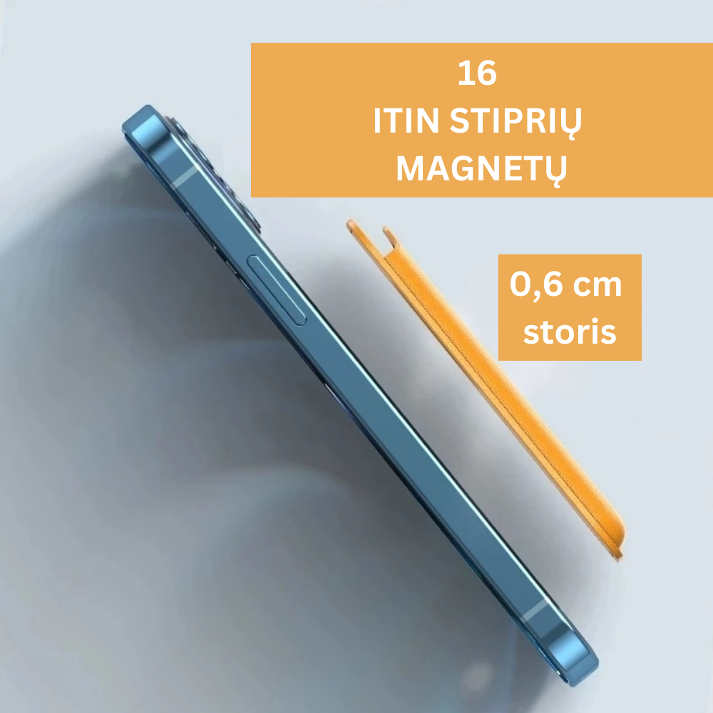 Magnetinis kortelių laikiklis telefonui