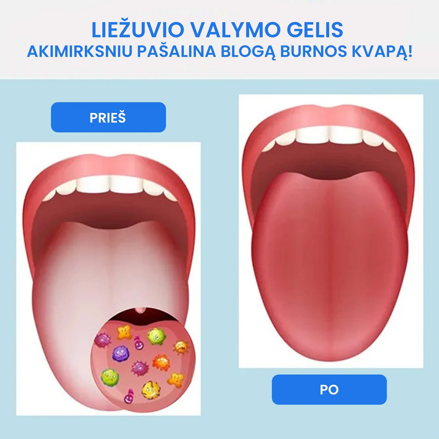 Liežuvio valymo rinkinys