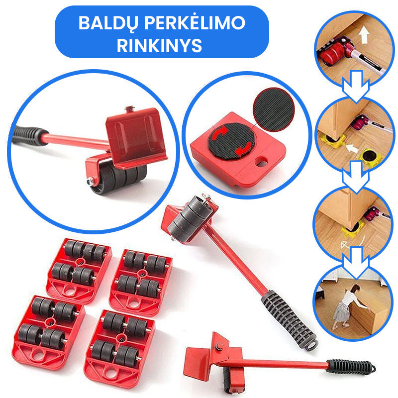 Baldų perkėlimo rinkinys (4 ratukai)