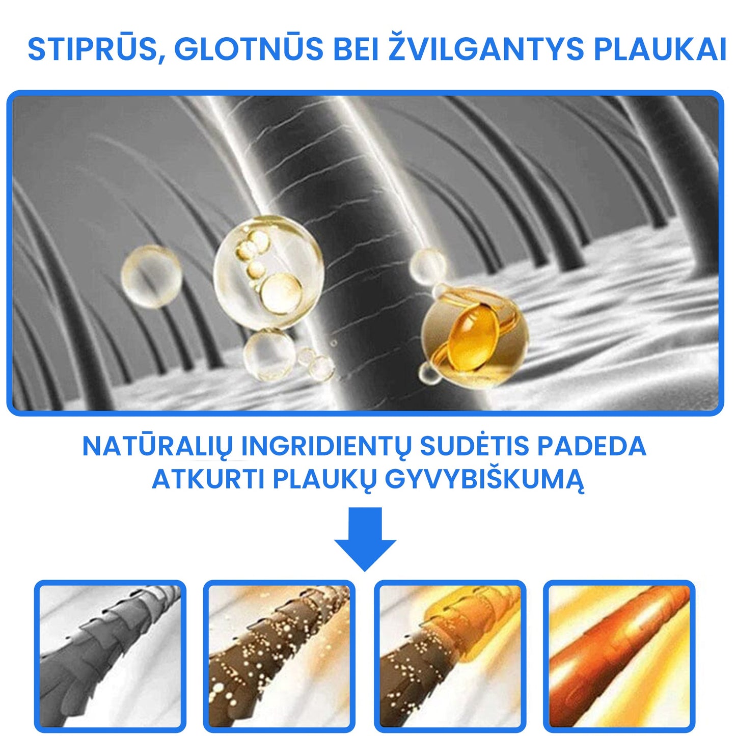 Nenuplaunamas plaukų kondicionierius