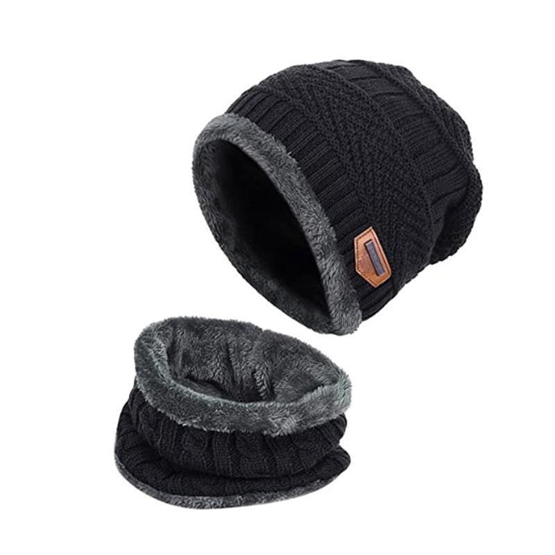 Žieminė beanie kepurė ir šalikas