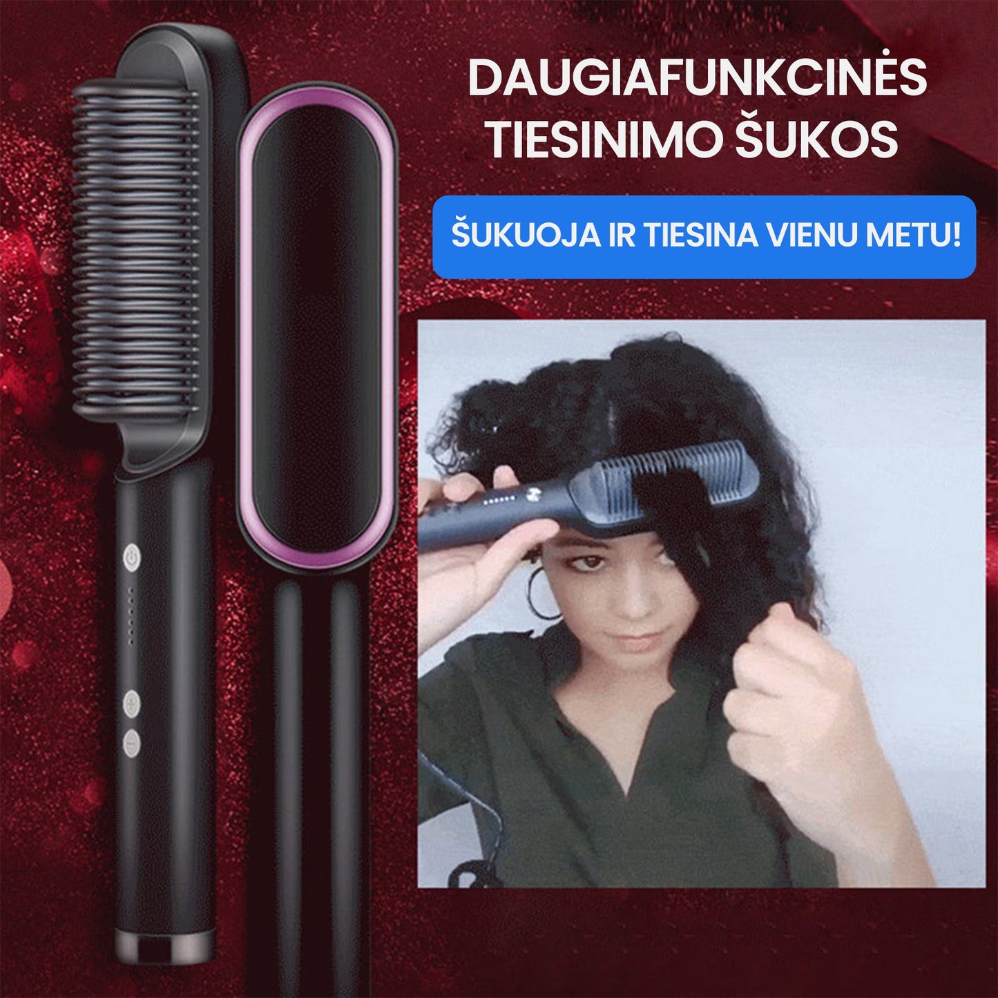 Hairflex™ - Plaukų tiesinimo šepetys