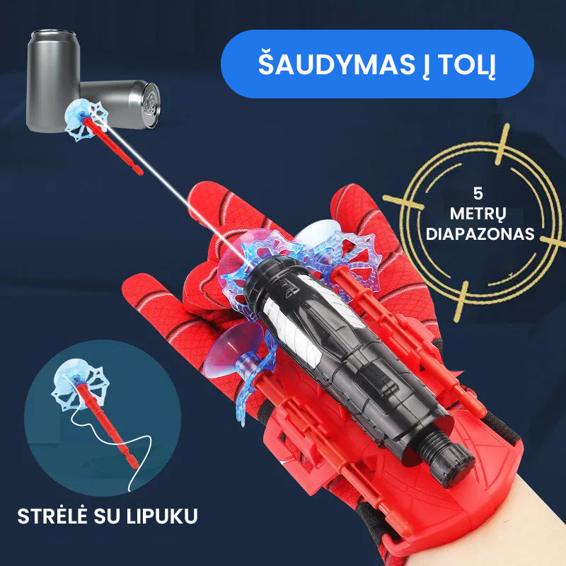 Žmogaus voro pirštinė - šaudyklė