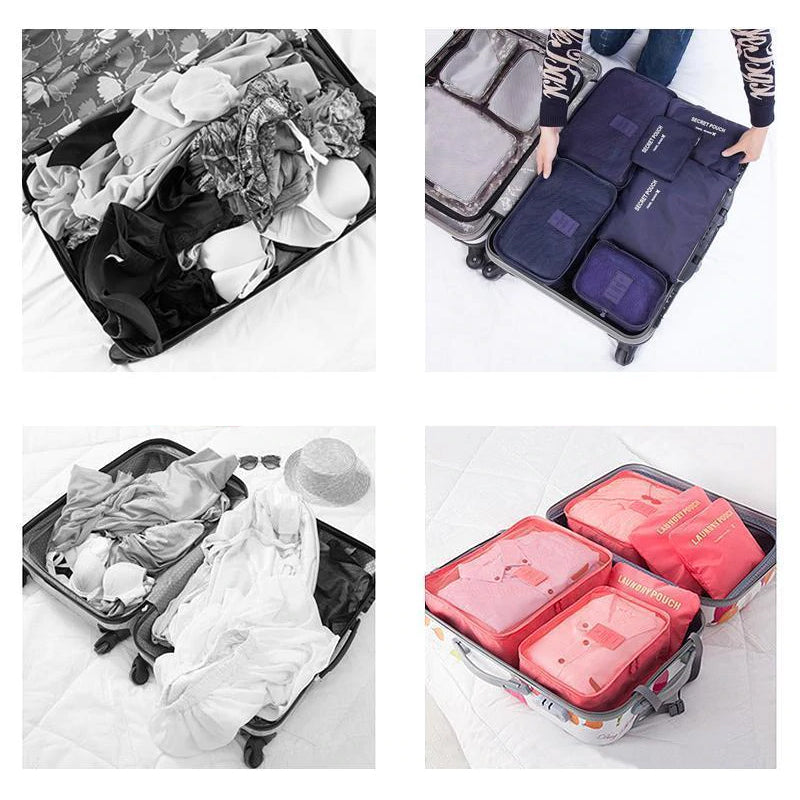 Kelioninių dėklų rinkinys (6 vnt.)