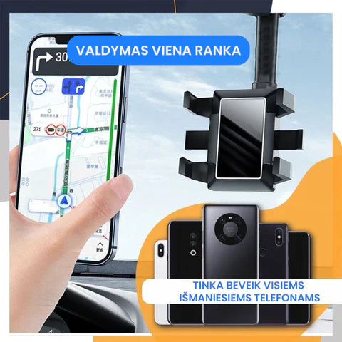 Reguliuojamas mobiliojo telefono laikiklis