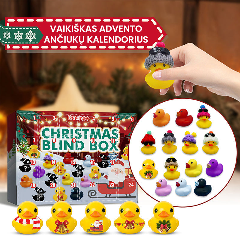 Vaikiškas advento ančiukų kalendorius