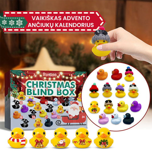 Vaikiškas advento ančiukų kalendorius