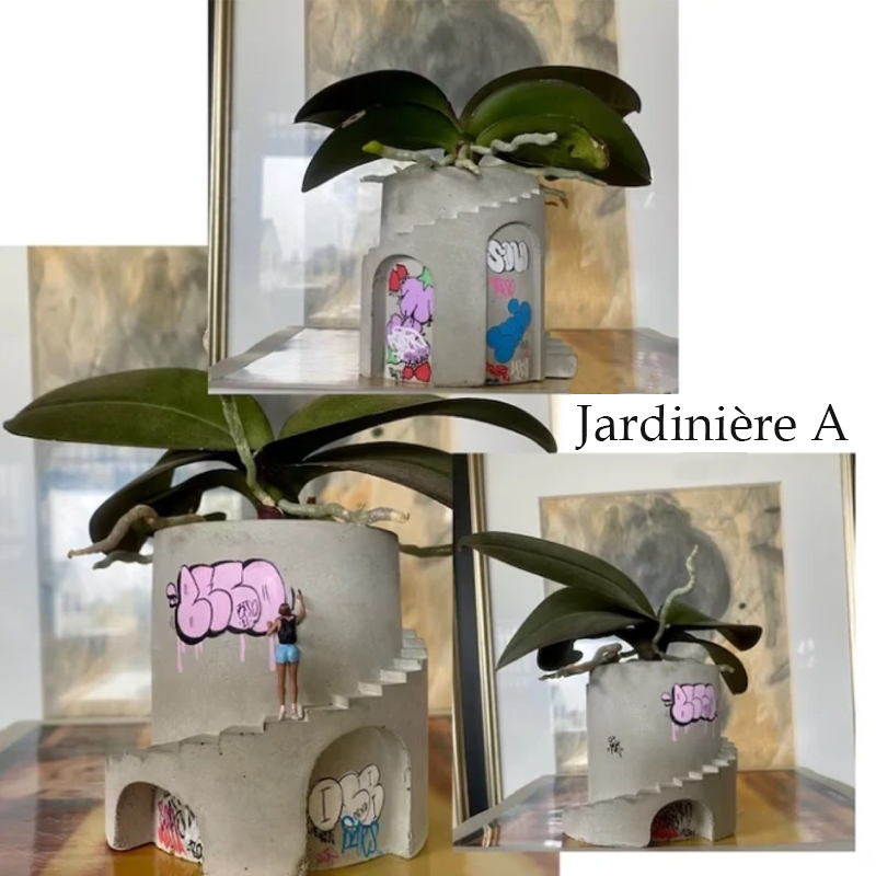 Rankų darbo gėlių vazonas - pieštukinė