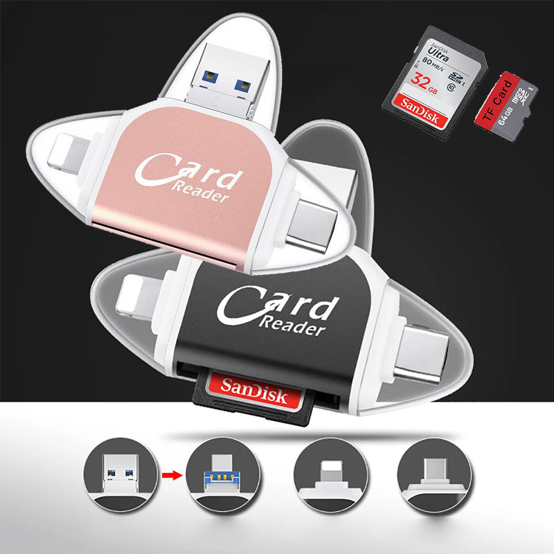 Universalus atminties kortelių skaitytuvas