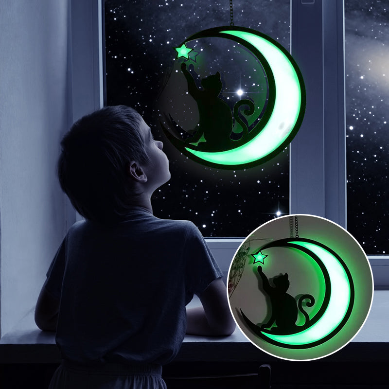 Šviečianti lango dekoracija