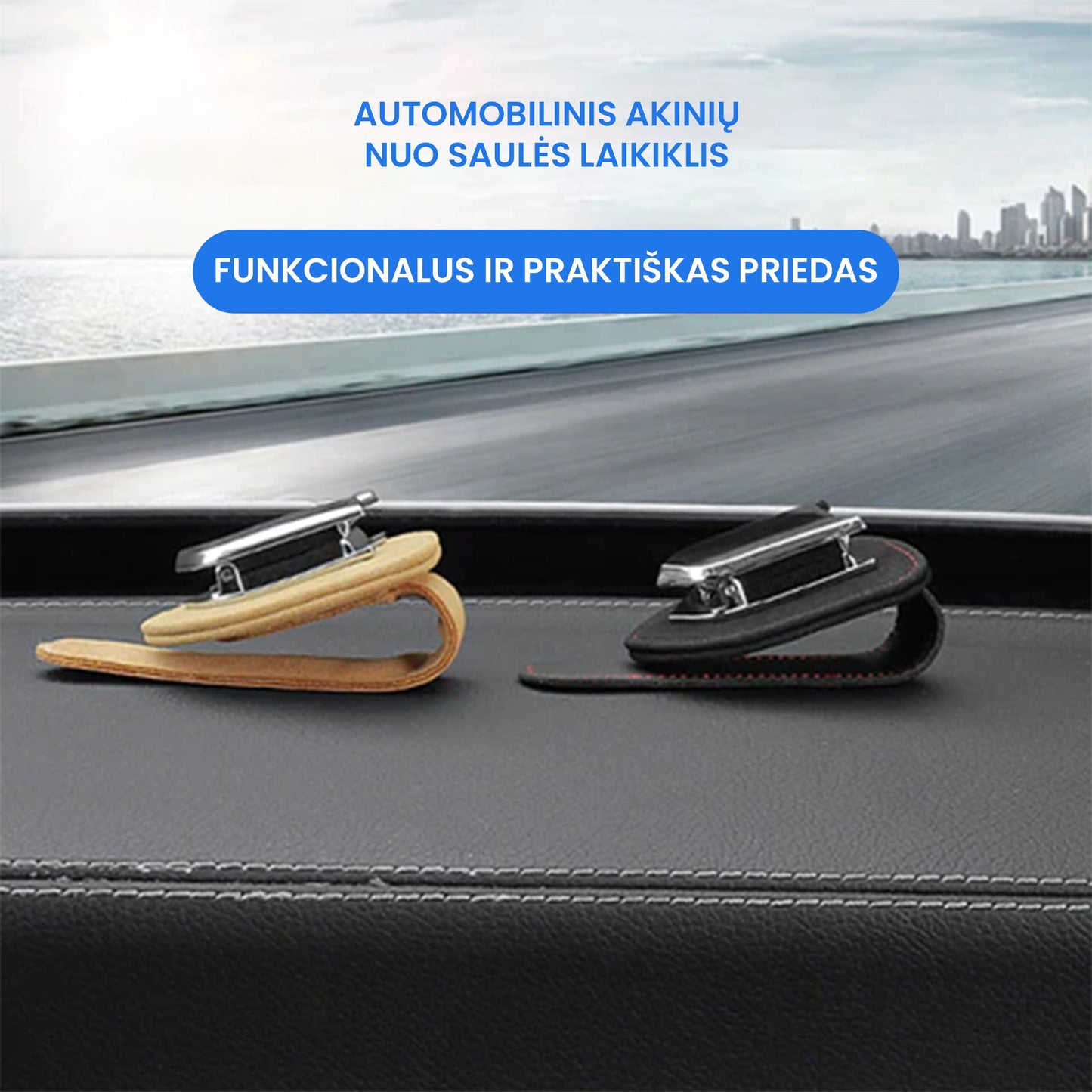 Automobilinis akinių nuo saulės laikiklis