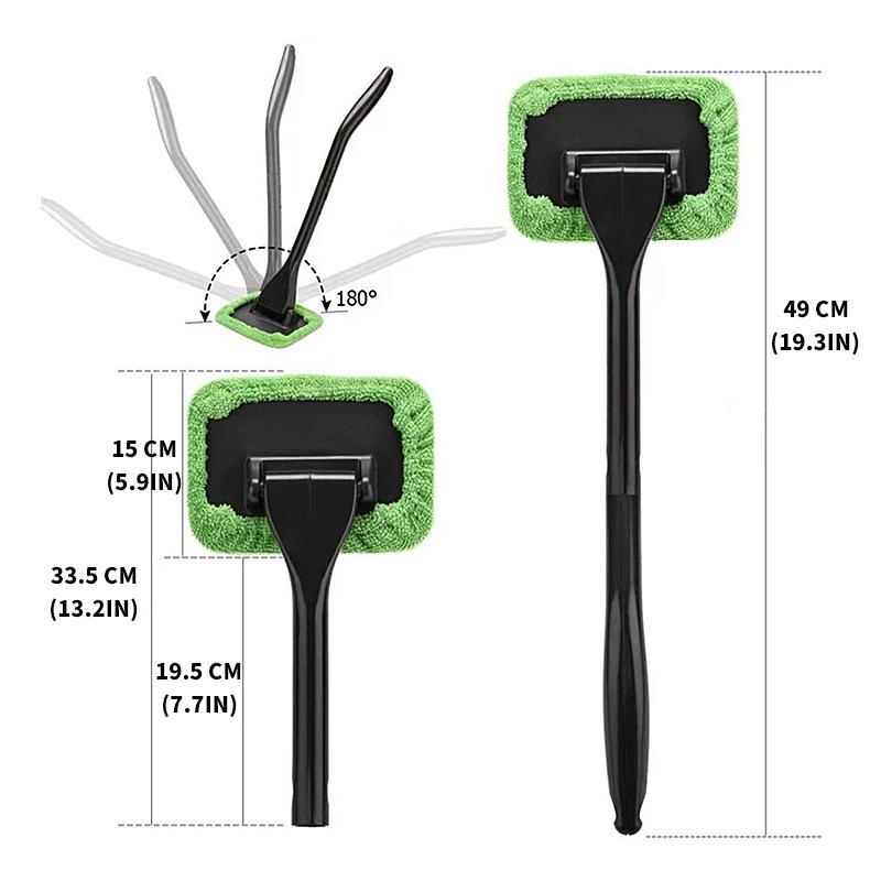 Langų valytuvas su mikropluošto šluostėmis