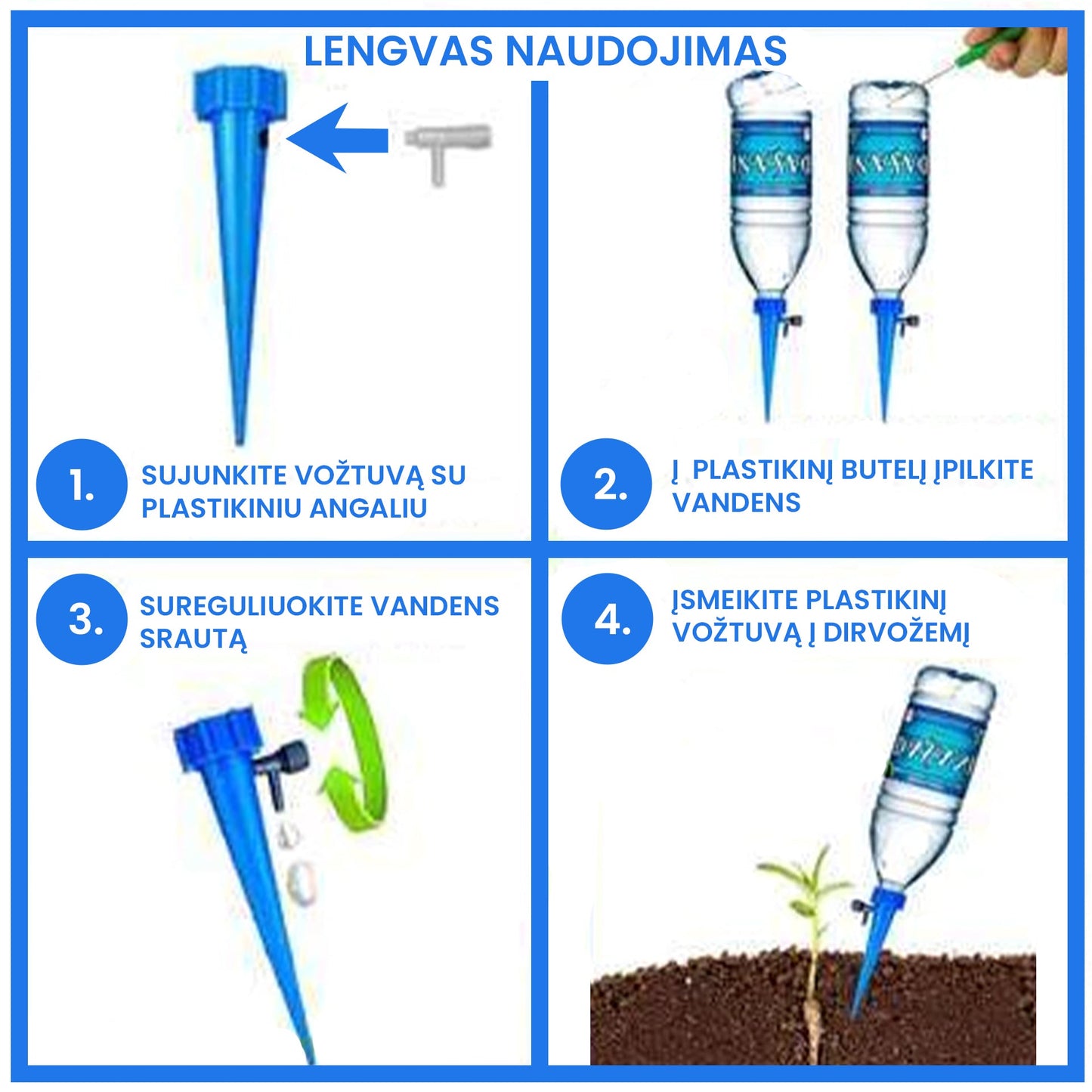 Automatinė augalų laistymo sistema (10vnt.)
