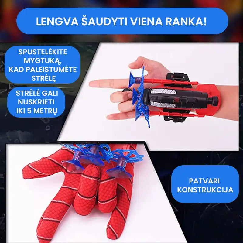 Žmogaus voro pirštinė - šaudyklė