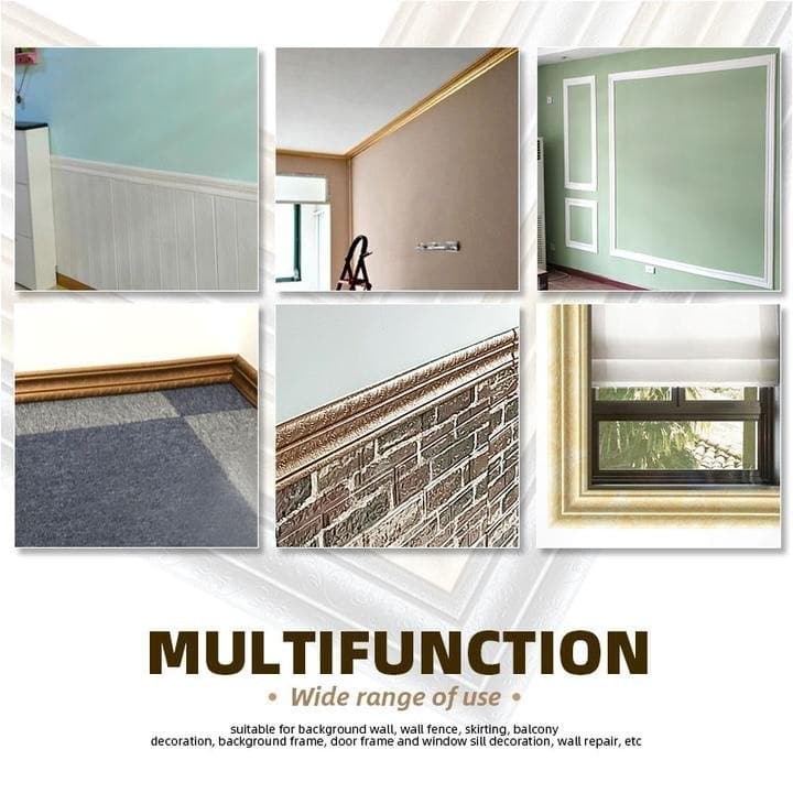 Dekoratyvinė 3D sienų kraštų juosta