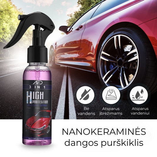 \NanoRemover\" Universalus nanokeraminės dangos purškiklis (tinka visų spalvų automobiliams)"